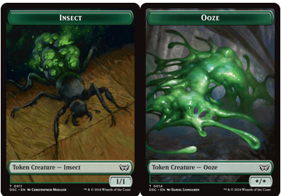 Insect (0011) // Ooze (0014) Double-Sided Token